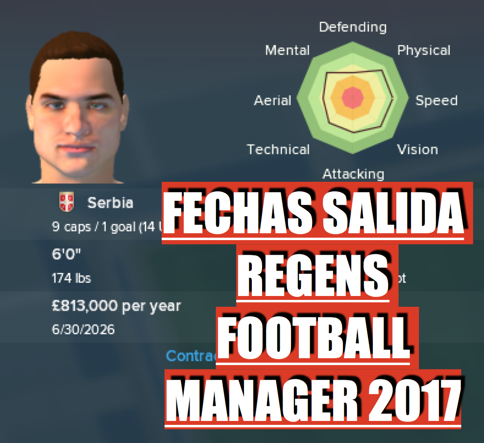 fechas salida regens football manager 2017 FMS logo