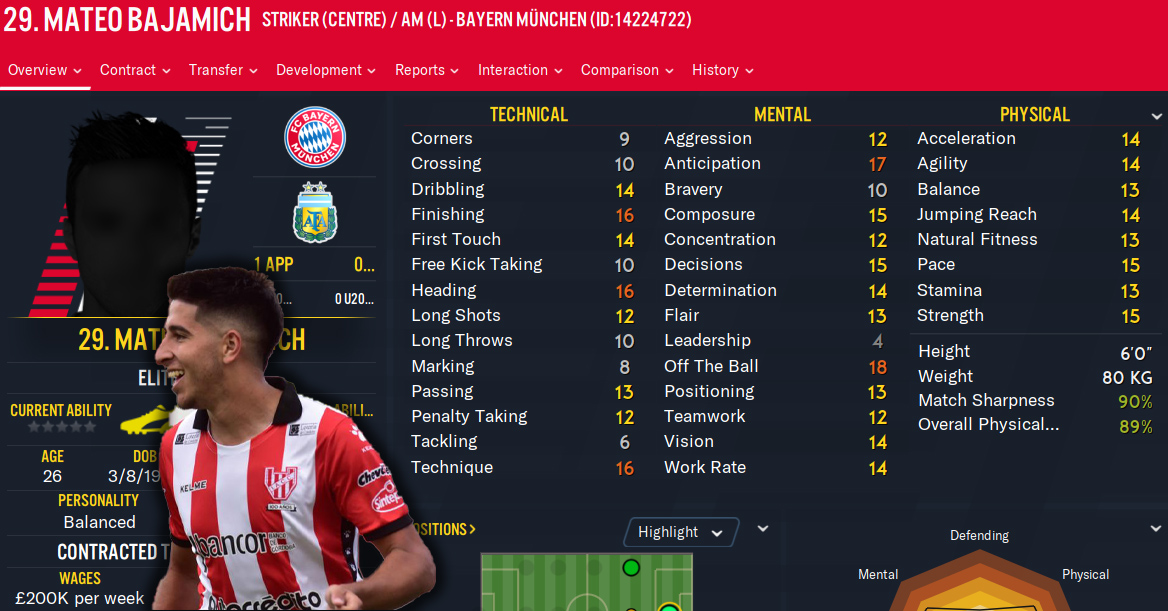 FM20 Wonderkid Mateo Bajamich feature