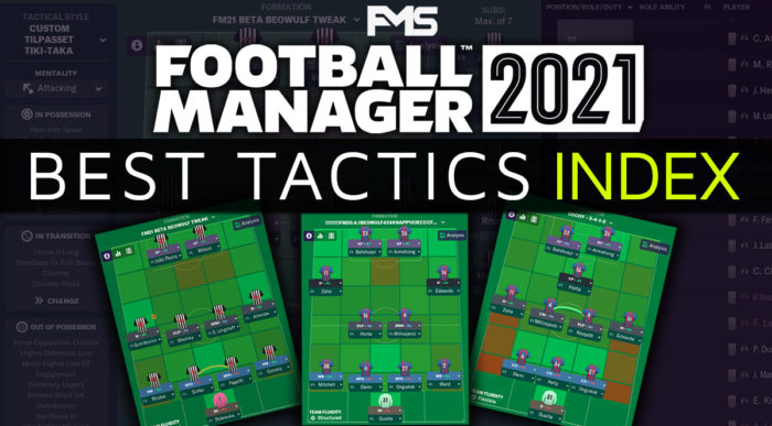 Best Football Manager 2021 Tactics Index