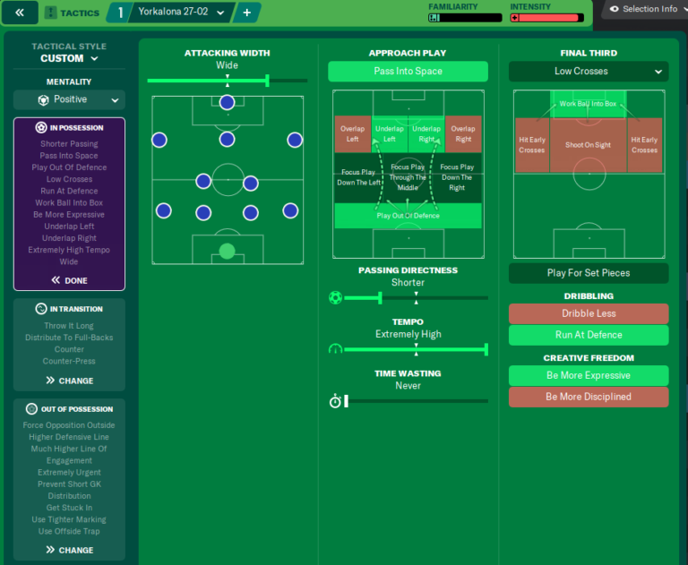 Best FM21 Tactics The Yorkalona 4231 Beautiful Football • FM Stories