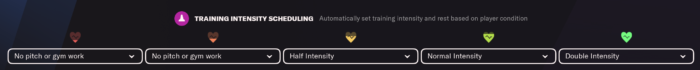 FM22 Training Intensity