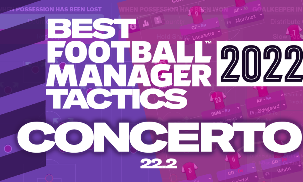 Best FM 21 Tactics Patch 21.4 Concerto 4-2-4 • Football Manager Story