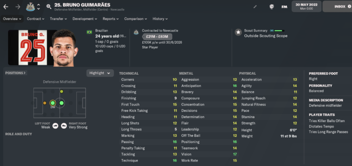 Bruno Guimaraes to Newcastle United