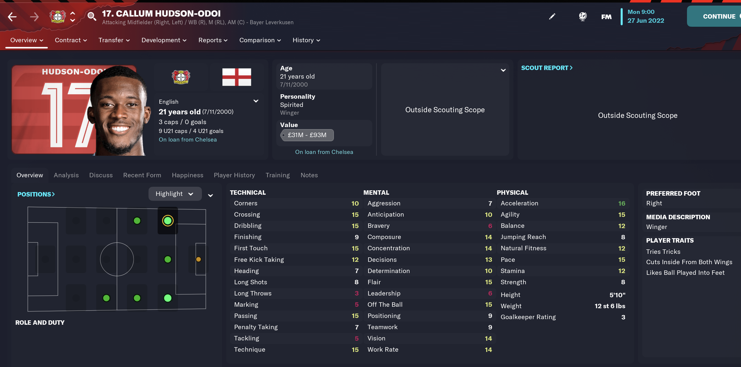 FM23 Callum Hudson-Odoi