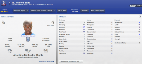 wilfried zaha fm 2013 initial profile_17.5