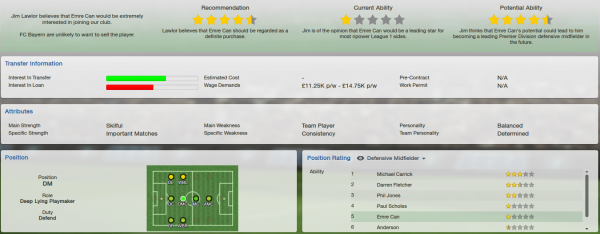 fm13 player profile, can, scout report