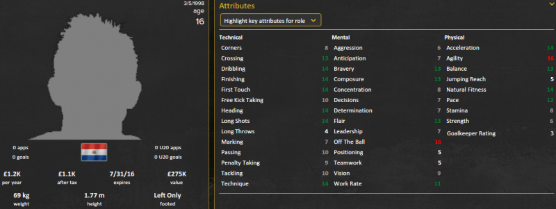 sergio diaz fm 2015 initial profile