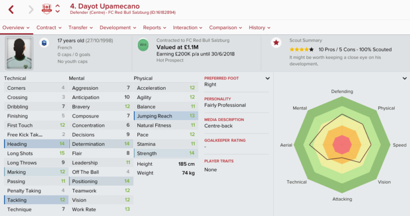 dayot-upamecano-fm-2017-initial-profile